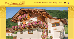 Desktop Screenshot of haus-sonnenseiten.at